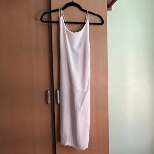 ZARA baby pink short dress w open back